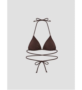 LCW DREAM Kahverengi Çıkarılabilir Pedli Kadın Bikini Üstü