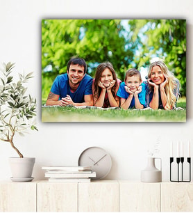 Kişiye Özel Fotoğraflı Yağlı Boya Efekti Kanvas Tablo