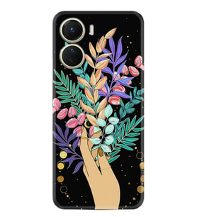 Vivo Y16 Kılıf Hayat Serisi Desenli Hand Flowers - Ürün Numarası 2022