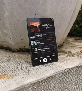 Kişiye Özel Spotify 3 Şarkılı Playlist Anahtarlık