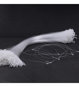 Fuyaku 18" Elle Geçmeli Kılçık Etiketleme Plastiği Şeffaf (1.000 Adet)