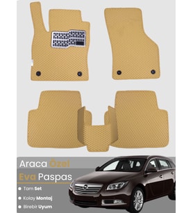 OPEL INSİGNİA (2008-2013) Uyumlu EVA Paspas Tam Set–Araca Özel,Kolay Montaj,Oto Paspas