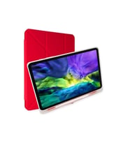 Samsung Galaxy P610 Tab S6 Lite 10.4 Kılıf Kalemlikli Mars Tablet Kılıfı - Kırmızı