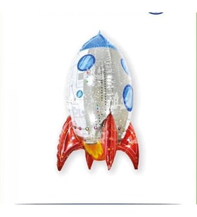 Roket 4D Folyo Balon 75 cm