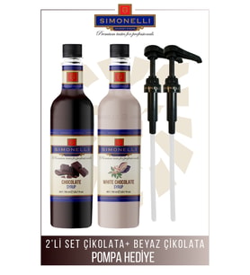 Kahve Ve Kokteyl Şurubu Çikolata Aromalı Beyaz Çikolata Aromalı 700 ml Pompa