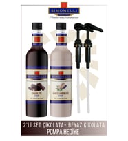 Kahve Ve Kokteyl Şurubu Çikolata Aromalı Beyaz Çikolata Aromalı 700 ml Pompa