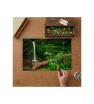 Orman - Akarsu- Doğa Manzarası Tasarımı 240 parça Ahşap Puzzle Ahşap Kutuda MP06078