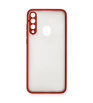 Huawei Y6P Kılıf Montreal Silikon Kapak - Kırmızı