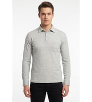 Erkek Gömlek Yaka Cepli Klasik Kalıp Sweatshirt 5304 BGL-ST05540