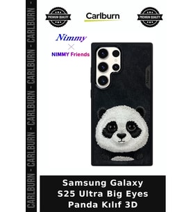 Samsung Galaxy S25 Ultra Big Eyes Panda Kılıf 3D Genç Stil Desenli Kapak