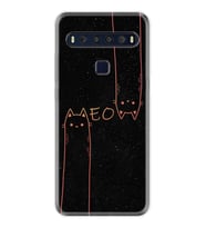 TCL 10L 10 Plus 10SE 20E 20SE 30SE L7 Kılıf Desemli Silikon Meow 1657