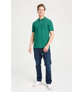 Erkek Regular Fit Polo T-shirt Green