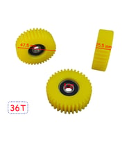 E-Bis Pedal Destekli Plastik Dişli Rulmanlı 3 Lü Set 36T 15,5-47,5 Mm Öm
