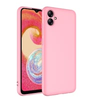 Galaxy A04E Kılıf Zore Mara Lansman İç Yüzeyi Kadife Kılıf (Pembe)