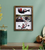 BK Gift Formula 1 Tasarımlı Doğal Masif Ahşap Çerçeveli Tablo 30x40cm-10