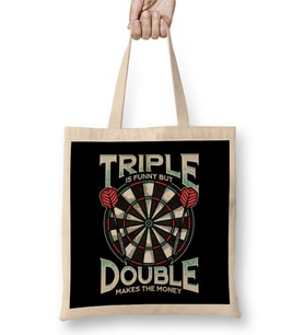 Triple Is Funny But Double Makes The Money Darts Bez Çanta Uzun Saplı