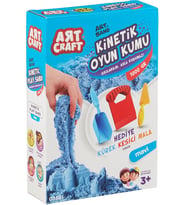 Craft 03691 Aksesuarlı Kinetik Oyun Kumu, Mavi, 1000 gr