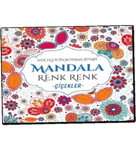 Mandala Renk Renk Çiçekler