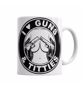 I love guns   o Kupa Bardak Porselen