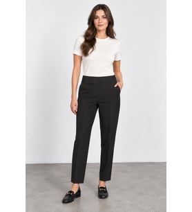 Kadın Beli Lastikli Cepli Boru Paça Pantolon W27-1578