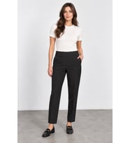 Kadın Beli Lastikli Cepli Boru Paça Pantolon W27-1578