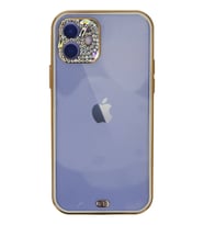 Pilelistore   iPhone 12 Kılıf Liva Taşlı Silikon - Beyaz
