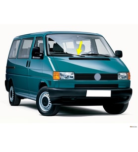 VW Transporter T4 1991-2003 Ön Cam Sağ Yolcu Silecek Kolu 701955410A (Siyah)