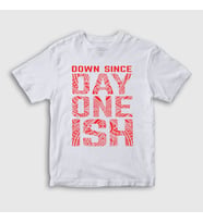 Presmono Unisex Çocuk Beyaz Day One Ish V2 Wwe Güreş The Usos T-Shirt 525618tt (Beyaz)