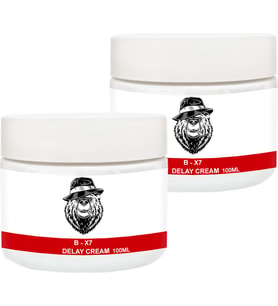 B-X7 2 Adet Geci.Ktirici Dela.Y Cream 100 Ml X7Kat Erkek Kremi