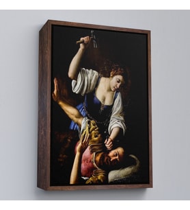Çerçeveli Giuseppe Vermiglio'un Jael and Sisera İsimli Eseri Dekoratif Duvar Tablosu (Siyah)
