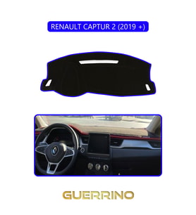 RENAULT CAPTUR 2 (2019 +)TORPİDO KORUMA HALISI MAVİ KENAR