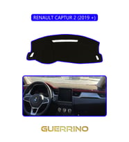 RENAULT CAPTUR 2 (2019 +)TORPİDO KORUMA HALISI MAVİ KENAR