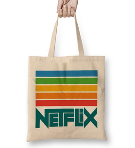 Netflix Logo Bez Çanta Uzun Saplı