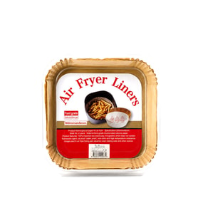 50PCS KARE TABAN: 16CM - KENAR: 4.5CM AİR FRYER PİŞİRME KALIP KAĞIT (5343)