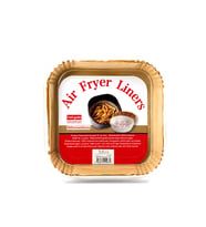 50PCS KARE TABAN: 16CM - KENAR: 4.5CM AİR FRYER PİŞİRME KALIP KAĞIT (5343)