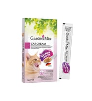 Garden Mix Kedi Kreması Somon+Biotin 15 Gr x 5 Adet Kedi Ödül Maması