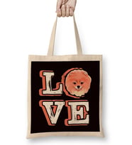 Love Pomeranian Puppy Pommy Pom German Spitz Poland Toy Dog Bez Çanta Uzun Saplı