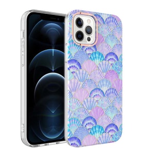 Uyumlu Model Apple iPhone 12 Pro Max Kılıf Desenli Bella Kapak (Lila)