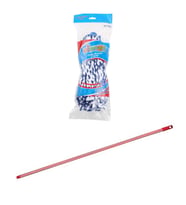 Elmop PM01 Yedek Pamuklu Mikrofiber Islak Vidalı İpli Mop Paspas Takımı - 1 Adet