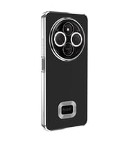 Lexroo Xiaomi Redmi 14C 4G Kılıf Kamera Korumalı Logo Gösteren Omega Kılıf - Gümüş