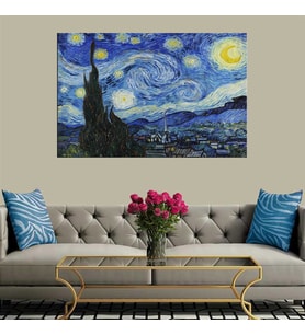 Miyrem Exclusive Serie"  Van Gogh Yıldızlı Gece Kanvas Tablo