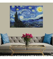 Miyrem Exclusive Serie"  Van Gogh Yıldızlı Gece Kanvas Tablo