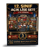 12. SINIF AÇIK LİSE SETİ – 7. VE 8. DÖNEM ZORUNLU DERSLER – 3 KİTAP