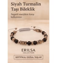 Sertifikalı Koruyucu Siyah Turmalin Taşı Bileklik Negatif Enerjiyi Engeller ve Güç Kazandırır (Çok Renkli)