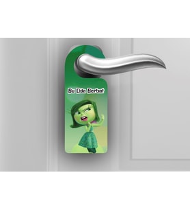 Inside Out 2 Ahşap Kapı Askısı - Tiksinti 1