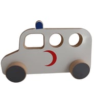 Ahşap Oyuncak Arabalar Ambulans