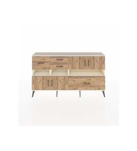 Arges Konsol 5 Raflı 4 Çekmeceli 4 Kapaklı 176x30x99 Aytaşı-Çam