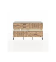 Arges Konsol 5 Raflı 4 Çekmeceli 4 Kapaklı 176x30x99 Aytaşı-Çam