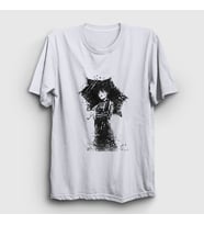 Presmono Unisex Beyaz Umbrella Wednesday Addams Family Addams Ailesi T-Shirt 366293tt