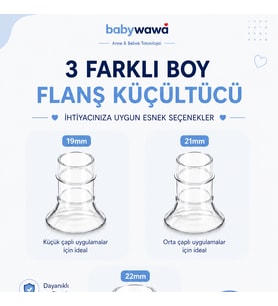 Göğüs Pompası Kalkanı Silikon Flanş Küçültücü 19-21-22mm